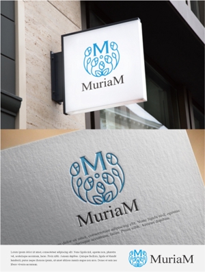 drkigawa (drkigawa)さんの総合ビューティーサロン「MuriaM （ミュリアム）」のロゴへの提案