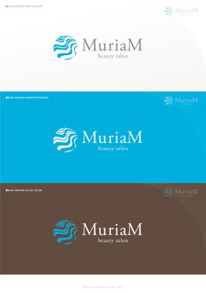 BlueGreen Design (BlueGreen_design_inc)さんの総合ビューティーサロン「MuriaM （ミュリアム）」のロゴへの提案