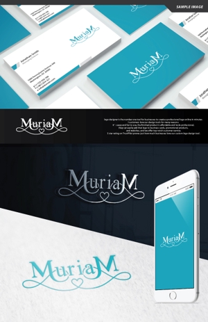 take5-design (take5-design)さんの総合ビューティーサロン「MuriaM （ミュリアム）」のロゴへの提案
