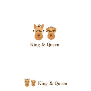 oo_design (oo_design)さんの犬に関連するグッズのネットショップ「King & Queen」のロゴマークへの提案
