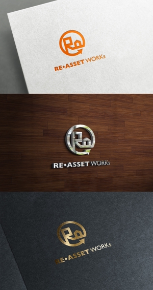 株式会社ガラパゴス (glpgs-lance)さんの不動産資産運営会社「RE•ASSET WORKs」のロゴへの提案