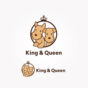 koromiru (koromiru)さんの犬に関連するグッズのネットショップ「King & Queen」のロゴマークへの提案