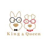 shinako (shinako)さんの犬に関連するグッズのネットショップ「King & Queen」のロゴマークへの提案