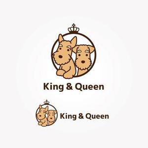 koromiru (koromiru)さんの犬に関連するグッズのネットショップ「King & Queen」のロゴマークへの提案