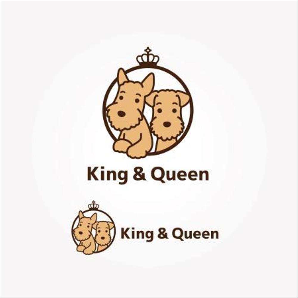 犬に関連するグッズのネットショップ「King & Queen」のロゴマーク