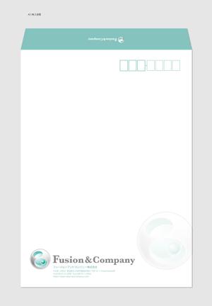 hautu (hautu)さんの女性総活躍企業｢フュージョン・アンド・カンパニー㈱｣角２封筒・長３横型封筒デザインのご依頼への提案