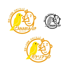 Hagemin (24tara)さんの社会活動「CANARIA-UP」のロゴへの提案