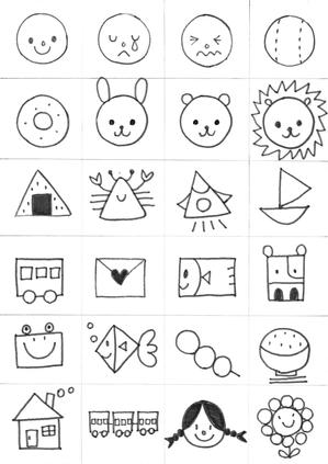 kattopeaceさんの幼児教室で使うプリント教材のイラストへの提案