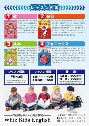 gentletigerさんの英語教室「Whiz Kids English」のチラシへの提案