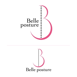 alphatone (alphatone)さんの姿勢・ストレッチ専門店『Belle posture』のロゴへの提案