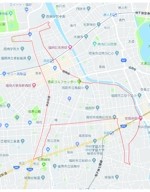 agedasi (wataaki)さんの走った軌跡で絵を描くランアートの考案（福岡都市圏の地図で）への提案