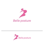 baku_modokiさんの姿勢・ストレッチ専門店『Belle posture』のロゴへの提案