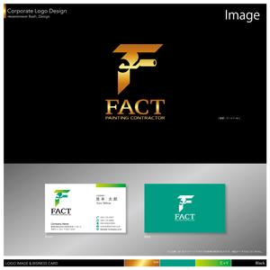 Bash_Design (Bash_Design)さんの建築塗装、ペンキ屋「FACT」のロゴへの提案