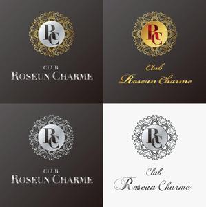 jp tomo (jp_tomo)さんのきゃばくら「CLUB ROSEUN CHARME」のロゴへの提案