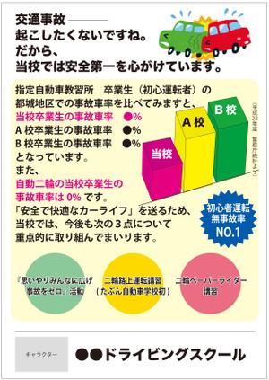 edianさんの自動車学校の事故率ポスターへの提案