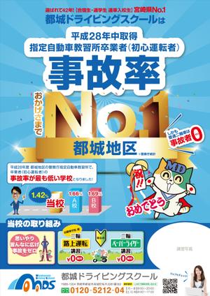 ナカジマ＝デザイン (nakajima-vintage)さんの自動車学校の事故率ポスターへの提案