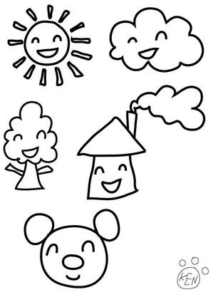 kusunei (soho8022)さんの幼児教室で使うプリント教材のイラストへの提案