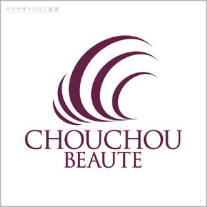 H_DESIGN ()さんのまつ毛エクステサロン「CHOUCHOU BEAUTE（シュシュボーテ）」のロゴへの提案