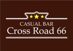 N-Works (okinawaprint098)さんのショットバー「Casual Bar  Cross Road 66」の看板への提案