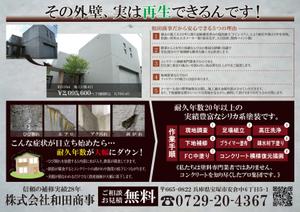 大西康雄 (PALLTER)さんの既存チラシのリニューアル。文字の装飾や表示方法の改善をお願いします。への提案