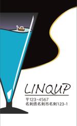 御津野 那奈 (mituno37)さんのBAR「LINQUP」名刺デザインへの提案