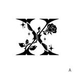 Y's Design (YsDesign)さんのアルファベットの「X」一文字に、「薔薇」と「メス」のモチーフを加えた「美容整形外科」のロゴへの提案