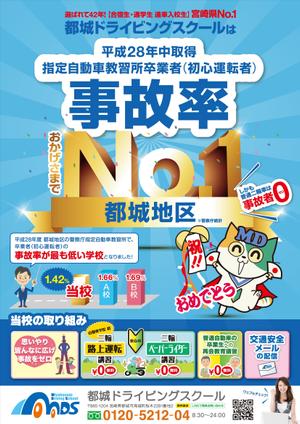 ナカジマ＝デザイン (nakajima-vintage)さんの自動車学校の事故率ポスターへの提案