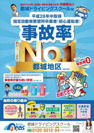 ナカジマ＝デザイン (nakajima-vintage)さんの自動車学校の事故率ポスターへの提案