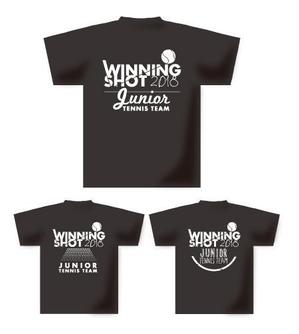 82910001 (82910001)さんのジュニアテニスプレーヤー用チームTシャツのデザインへの提案