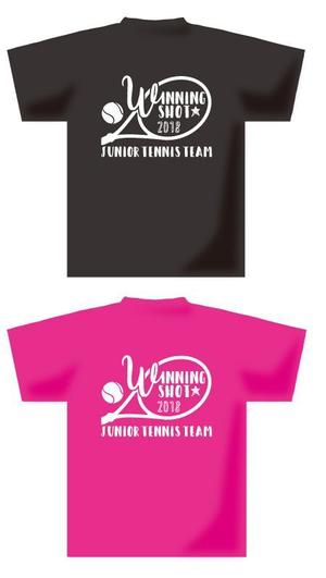 82910001 (82910001)さんのジュニアテニスプレーヤー用チームTシャツのデザインへの提案