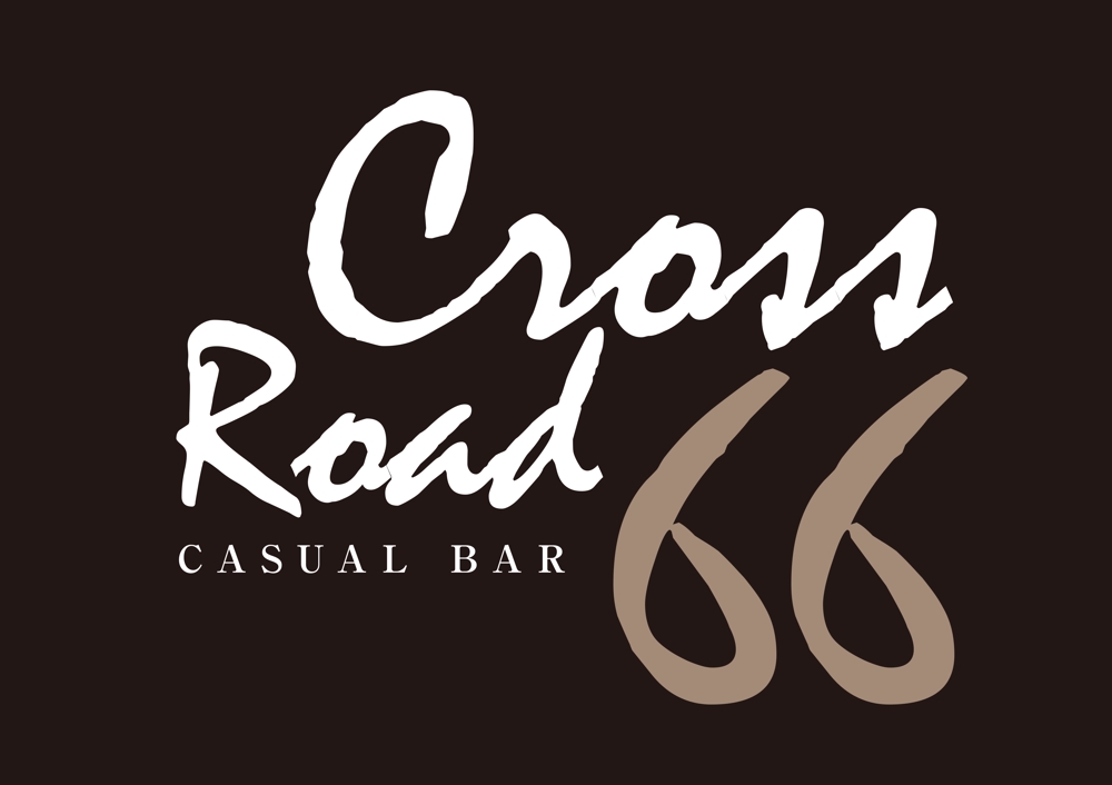 ショットバー「Casual Bar  Cross Road 66」の看板