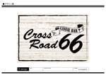 K-Design (kurohigekun)さんのショットバー「Casual Bar  Cross Road 66」の看板への提案