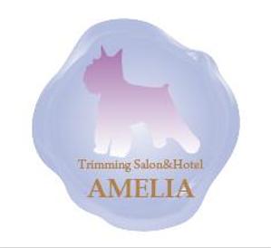 creative1 (AkihikoMiyamoto)さんのトリミングサロン　ホテル　　AMELIA　のロゴへの提案