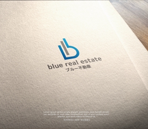 NJONESKYDWS (NJONES)さんの不動産の売買・仲介・賃貸  株式会社ブルー不動産のロゴへの提案