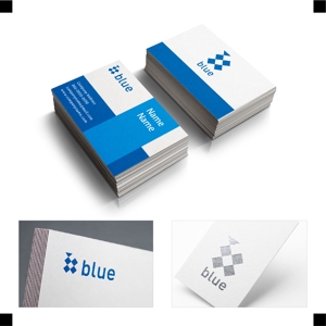 MON-DeSIGN (mon-design)さんの不動産の売買・仲介・賃貸  株式会社ブルー不動産のロゴへの提案