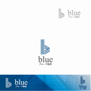 トンカチデザイン (chiho)さんの不動産の売買・仲介・賃貸  株式会社ブルー不動産のロゴへの提案