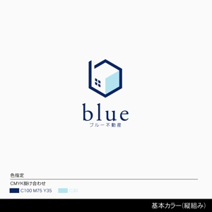 しま (shima-z)さんの不動産の売買・仲介・賃貸  株式会社ブルー不動産のロゴへの提案