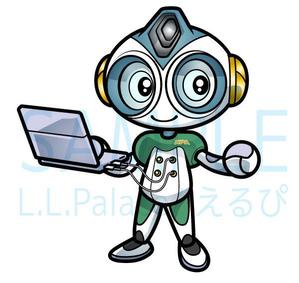 株式会社エルエルパレス／岩気裕司 (elpiy)さんの業務用ロボット（RPA）のキャラクターデザインへの提案
