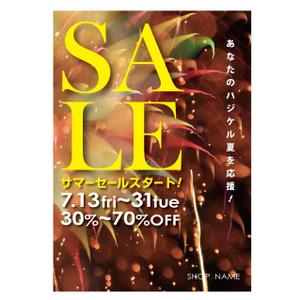 itsuka-5さんのカジュアルアパレルショップのサマーセール用ポスターへの提案