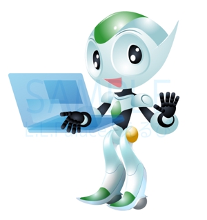 株式会社エルエルパレス／岩気裕司 (elpiy)さんの業務用ロボット（RPA）のキャラクターデザインへの提案