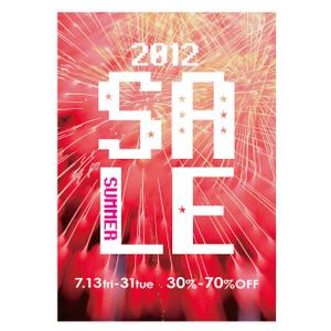 itsuka-5さんのカジュアルアパレルショップのサマーセール用ポスターへの提案