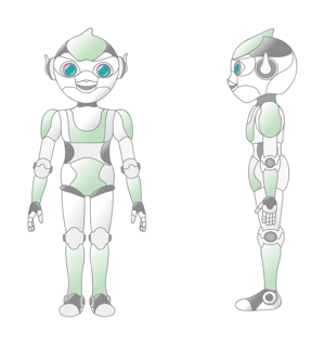 Animation_creator (chibi_twin)さんの業務用ロボット（RPA）のキャラクターデザインへの提案