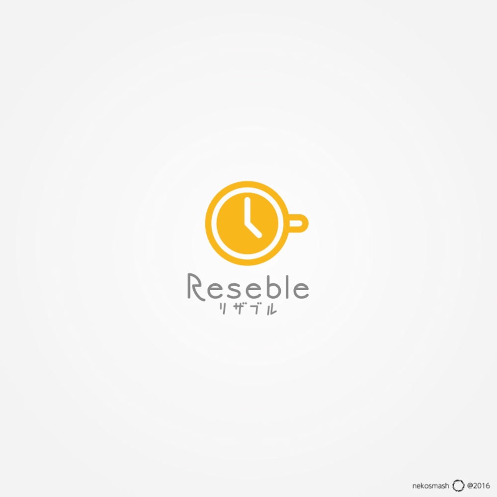 予約してすぐ行けるカフェ予約アプリ「Reseble」のロゴの仕事