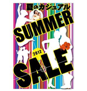 Team_Kさんのカジュアルアパレルショップのサマーセール用ポスターへの提案
