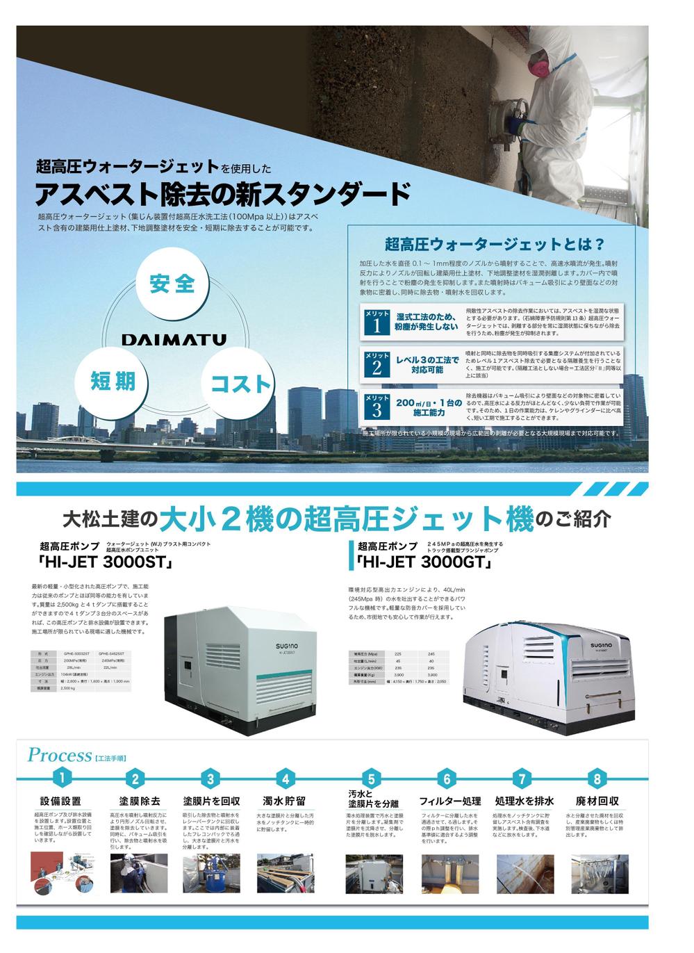 【ラフ案あり】建設会社の業務案内パンフレット