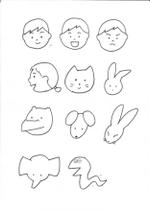 googooさんの幼児教室で使うプリント教材のイラストへの提案