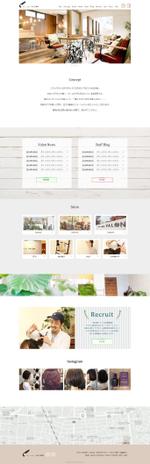 kano (kanon-design)さんの【TOPデザイン募集】2店舗の美容院サイトのリニューアル（地域密着のヘアサロン）への提案