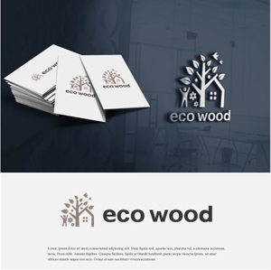 drkigawa (drkigawa)さんの建売住宅「エコウッド（ecowood）」のロゴの仕事への提案