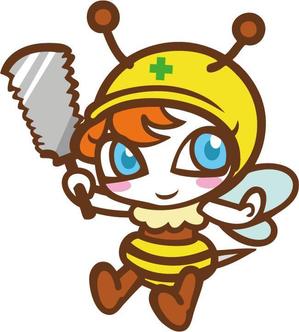 華純 (kasumigaze)さんのミツバチ（女の子）のキャラクターロゴへの提案
