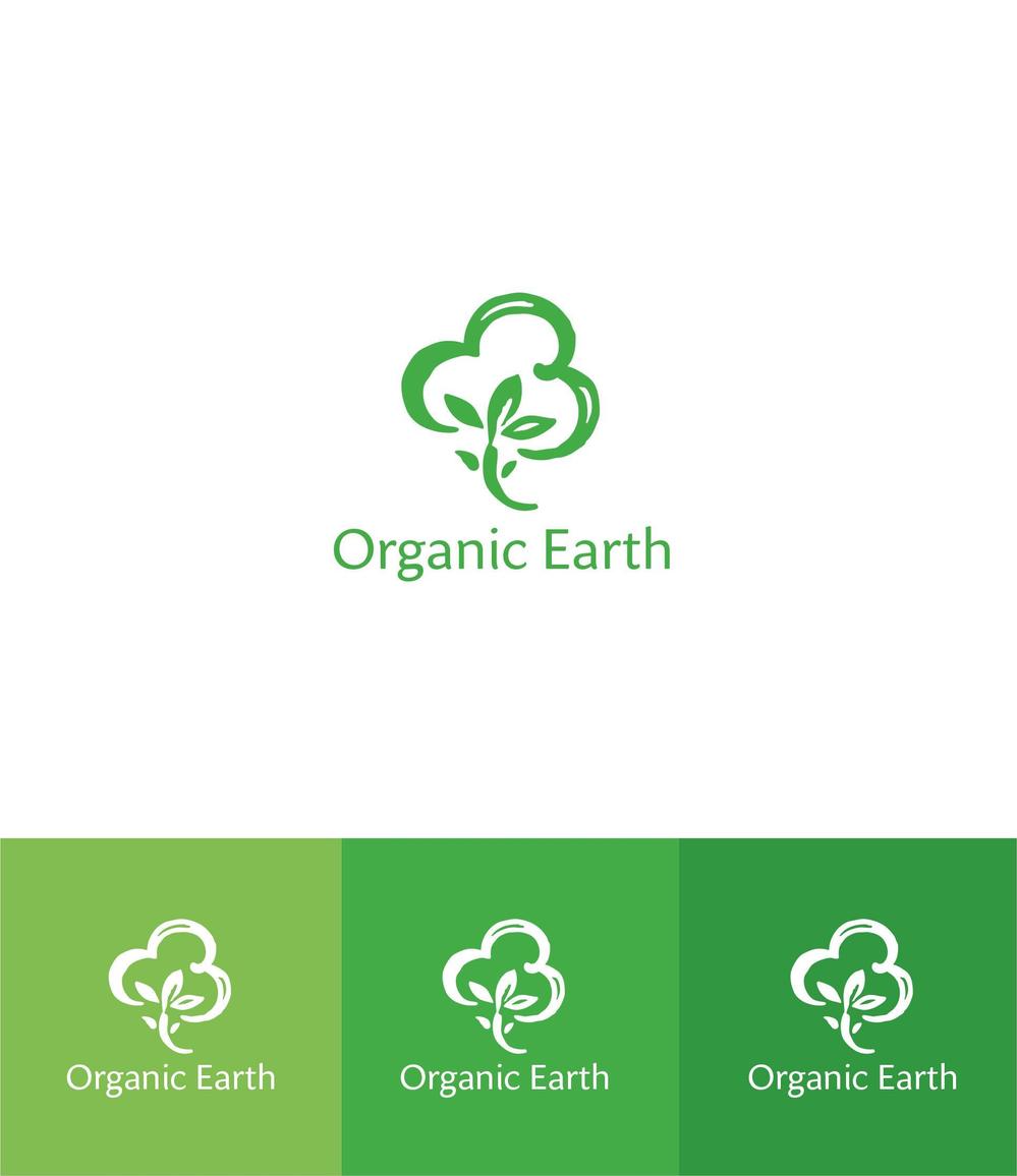 商品名「Ｏｒｇａｎｉｃ　Ｅａｒｔｈ」のロゴ作成